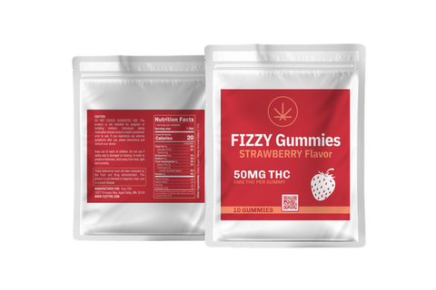50 mg Strawberry THC Gummies