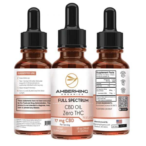 THC Free CBD Oil Any-Time All Natural | Amberwing Organics