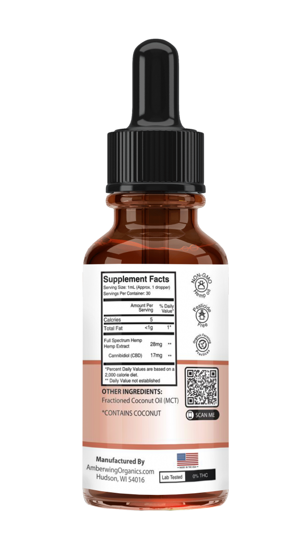 THC Free CBD Oil Any-Time All Natural | Amberwing Organics